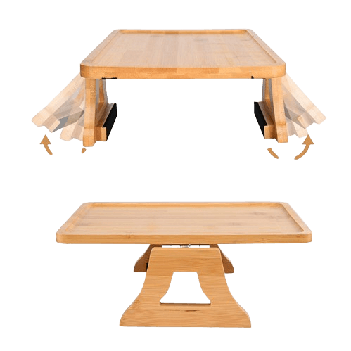Table d'appoint en bois pour accoudoir de canapé