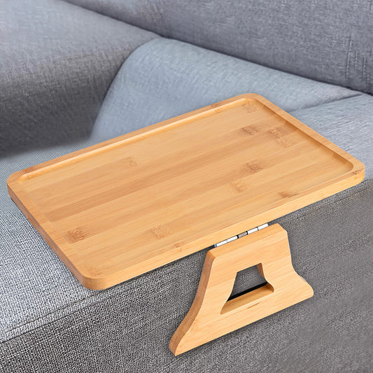 Table d'appoint en bois pour accoudoir de canapé